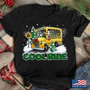 Cool Ride School Bus Christmas Shirt